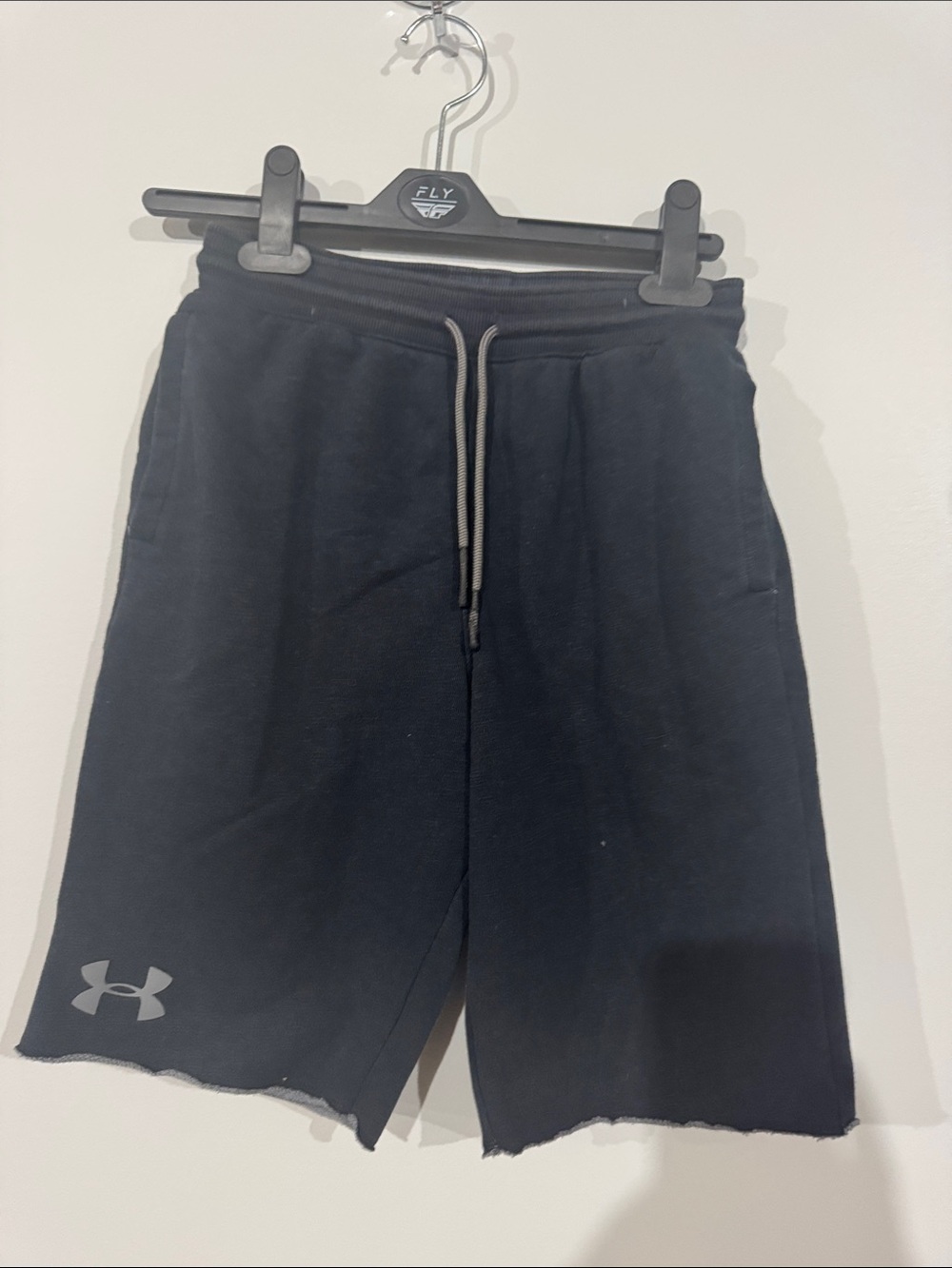 Under Armour Black Boys' Athletic Drawstring cotton Shorts